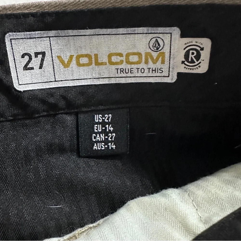 Volcom‎ True To This Youth Frickin Modern Strech Pants Khaki Sz 27